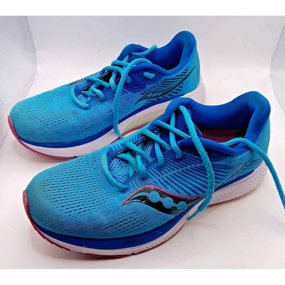Saucony Womens Sz 9 Guide 14 Blue Running‎ Shoes Sneakers S10654-30 Jog Comfort